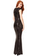 Sweetheart Neckline Sequin Pleated Maxi Dress DR976