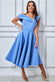 Scuba Foam One Shoulder Midi Dress DR3208