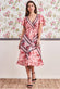 Flutter Sleeve Wrap Style Midi DR3432