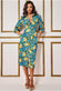 Floral Print Midi Shirt Dress GCD2485