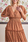 Polka Dot Tiered Chiffon Maxi Dress DR3278