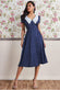 Printed Tea Dress With Collar DR3354