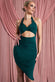 Cutout Backless Asymmetrical Mini Dress NCD05