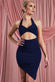 Cutout Backless Asymmetrical Mini Dress NCD05