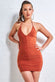 Ruched Bodycon Mini Dress NCD10
