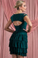 Cutout Open Back Frilled Mini Dress NCD11