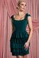 Cutout Open Back Frilled Mini Dress NCD11