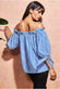Off The Shoulder Printed Top GCB3766