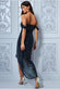 Off The Shoulder Sequin High Low Maxi DR2743