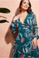 Floral Print Wrap Midi Dress DR3569