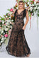 Embroidered Lace Maxi Flutter Sleeves DR3255