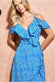 Cold Shoulder Midi Wrap Dress GCD2236C