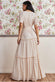 Polka Dot Tiered Chiffon Maxi Dress DR3278