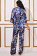 Satin Printed Kimono Co-ord Set SET25