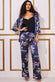 Satin Printed Kimono Co-ord Set SET25