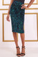 Multi Tone Sequined Velvet Midi Skirt SK21
