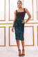 Multi Tone Sequined Velvet Midi Skirt SK21