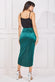 Satin Knotted Midi Skirt SK23