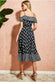 Cold Shoulder Midi Wrap Dress GCD2236B