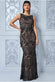 Sequin And Lace Maxi Dress DR2515