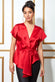 Satin Knot Front Top T155