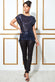 Loose Fit Sequin Front High Low Top T163
