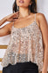 Sequin And Pearls Sheer Top T189