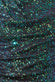 Dual Tone Sequin One Shoulder Balloon Sleeve Top T200