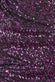 Dual Tone Sequin One Shoulder Balloon Sleeve Top T200
