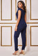Scuba Crepe Wrap Bardot Jumpsuit TR113