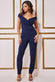 Scuba Crepe Wrap Bardot Jumpsuit TR113