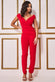 Scuba Crepe Wrap Bardot Jumpsuit TR113