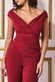 Scuba Crepe Wrap Bardot Jumpsuit TR113