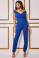 Scuba Crepe Wrap Bardot Jumpsuit TR113