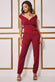 Scuba Crepe Wrap Bardot Jumpsuit TR113