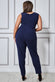 Scuba Crepe Wrap Bardot Jumpsuit TR113P