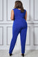 Scuba Crepe Wrap Bardot Jumpsuit TR113P