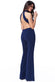 High Neck Open Back Jumpsuit TR257
