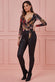 Floralprint Long Sleeve Wrap Bodysuit TR282C