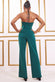 Scuba Crepe Wrap Bodice Jumpsuit TR299