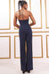 Scuba Crepe Wrap Bodice Jumpsuit TR299