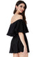 Off The Shoulder Frill Neck Skater Playsuit TR30B