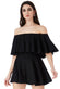 Off The Shoulder Frill Neck Skater Playsuit TR30B