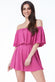 Off The Shoulder Frill Neck Skater Playsuit TR30B
