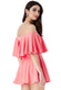 Off The Shoulder Frill Neck Skater Playsuit TR30B