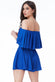 Off The Shoulder Frill Neck Skater Playsuit TR30B
