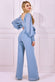 Chiffon Puffy Sleeve Jumpsuit TR314