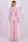 Chiffon Puffy Sleeve Jumpsuit TR314