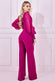Chiffon Puffy Sleeve Jumpsuit TR314