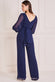 Chiffon Puffy Sleeve Jumpsuit TR314